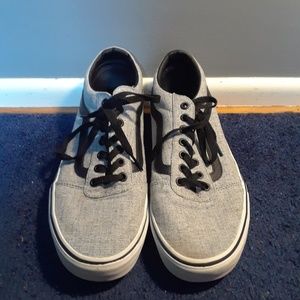 Grey and Black Old Skool vans